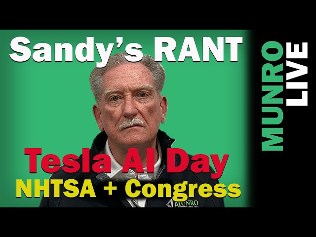 Sandy's Rant: Tesla AI Day + NHTSA & Congress