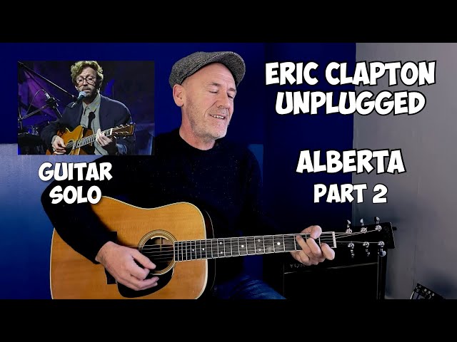 Eric Clapton Unplugged | Alberta Guitar Solo | Acoustic Blues Lesson