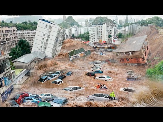 China is Paralyzed! Horrific Flooding in Guangdong, The Whole World is Shocked