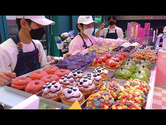 도넛 몰아보기 Incredible High Quality! Crazy Speed! Donuts Making Video Collection - Korean donut shop