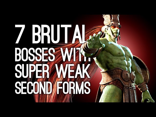 7 Brutal Bosses with Hilariously Weak Second Forms