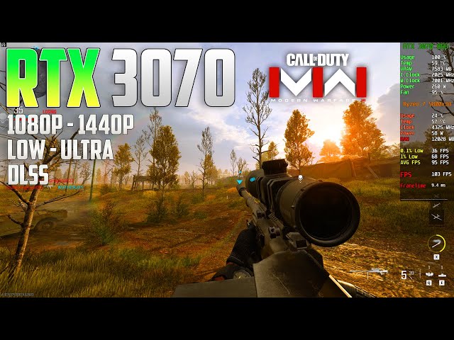 Call Of Duty: Modern Warfare 3 RTX 3070 | 1440p - 1080p | Ultra & Low | DLSS