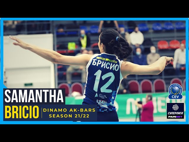 BEST BackRow Volleyball Attacks by Samantha Bricio | Dinamo Ak-Bars (2021/22)