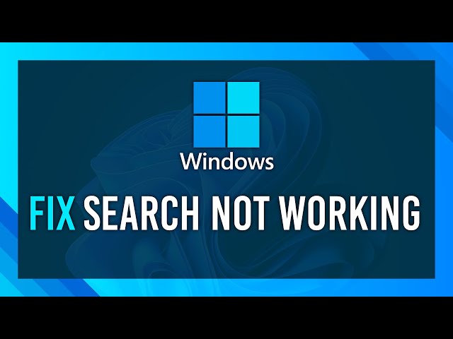 Fix Windows 10/11 Search Not Working | EASY | Updated Guide