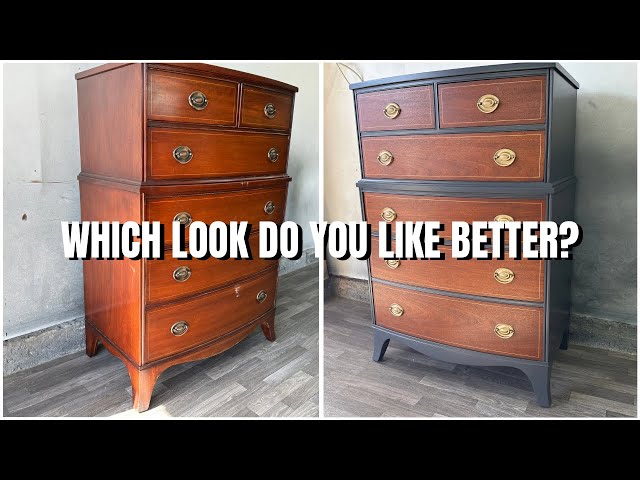 WHICH WAY do you PREFER THIS dresser set || furniture FLIPPING side hustle || TRANSFORMATION