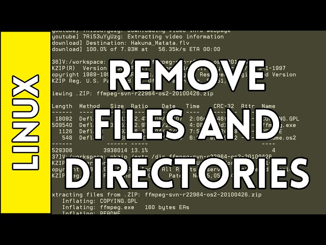 Removing Files and Directories - Introduction to Linux for Absolute Beginners (2016)