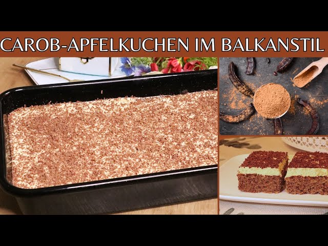 BALKA STYLE CAROB APPLE CAKE - ROGAČ CAKE - QUICK CAKE RECIPE FROM THE BALKANS