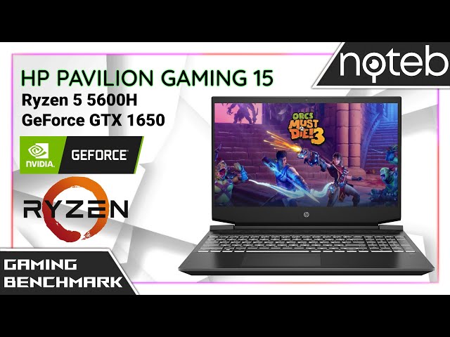 HP Pavilion Gaming 15-ec2 - Orcs Must Die 3 Gameplay Benchmark (Ryzen 5 5600H, GTX 1650)