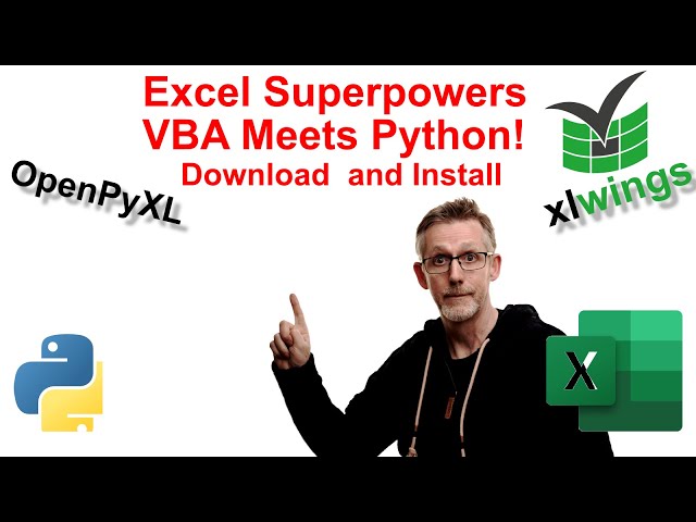 Download and install xlwings and python for Excel VBA