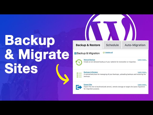 Free WordPress Backup and Migration with WPVivid (#NoCode)