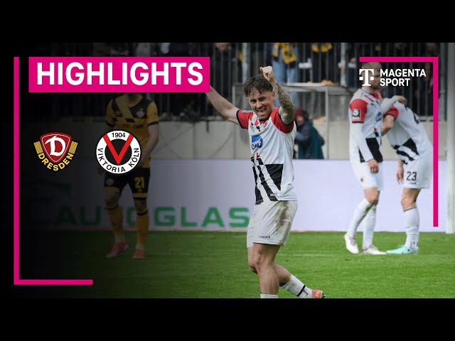 Dynamo Dresden - FC Viktoria Köln | Highlights 3. Liga | MAGENTA SPORT