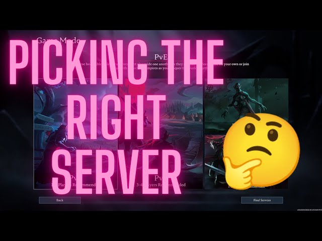 Picking the Right Server in V Rising