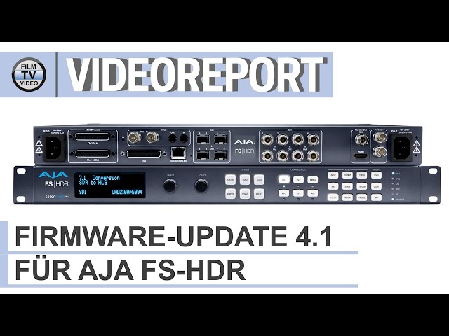 Firmware-Update für Aja FS-HDR
