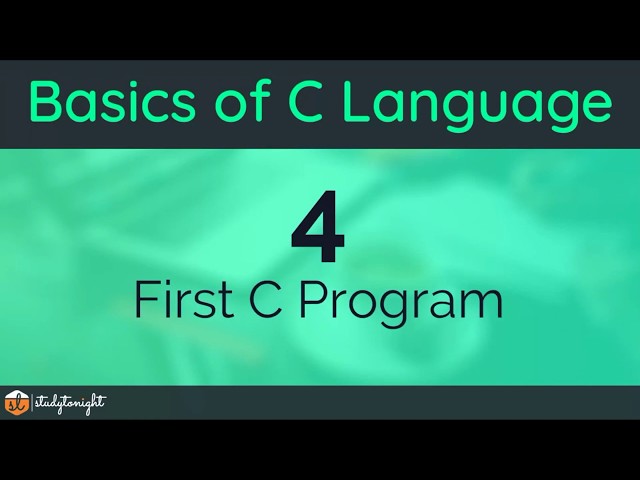 Writing your First C Program and Running it - C Programming Tutorial for Beginners