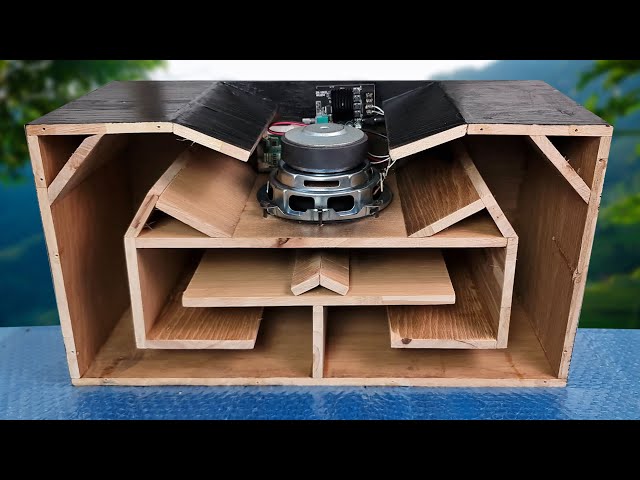 MDF Wood Subwoofer Bluetooth Speaker DIY - very strong bass