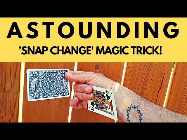 Astounding 'Snap Change' REVEALED! (Jay Sankey Magic Trick Tutorial)