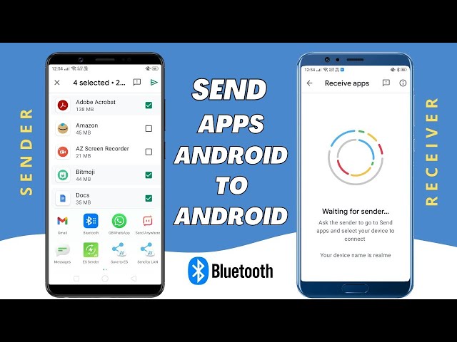 Transfer Apps from Android to Android via Bluetooth