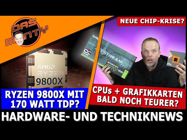 CPUs + GPUs bald teurer? | AMD Ryzen 9800X mit 170 Watt? | Neue Xbox Series X - ECHTE Fotos | News