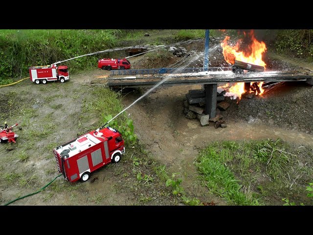RC HORRIBLE  FIRE ACCIDENT🔥RC TANK TRUCK ON FIRE🔥RC LIVE ACTION CRASH! HUGE EXPLOSION1