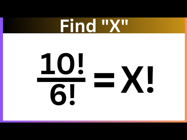 Canada | A very nice math Olympiad factorial equation |