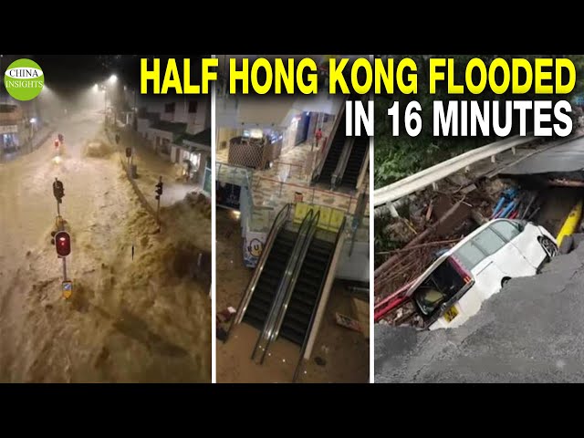 Great flood in Hong Kong: Never ever seen in 140 years! Because Shenzhen Reservoirs release water
