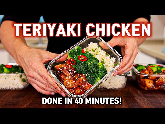 Cheap, Healthy But Delicious Meal Prep For The Week l Teriyaki Chicken Meal Prep in 40 Minutes