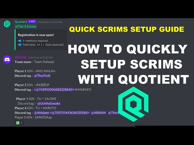 [Hindi] Quotient Bot | Easy Scrims setup under 5 minutes