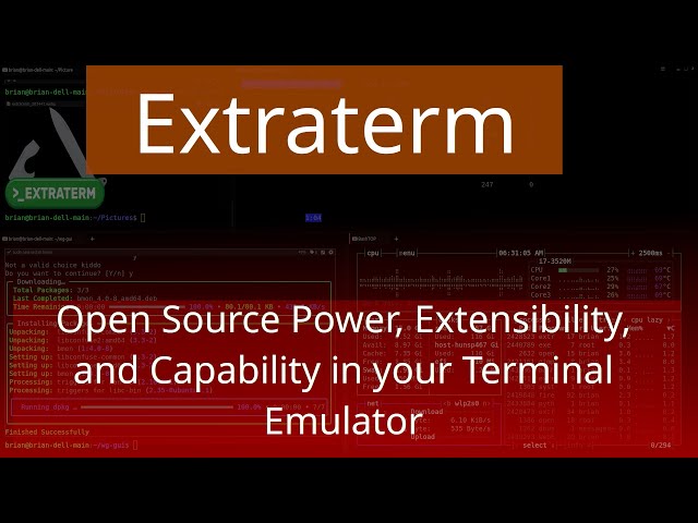 Extraterm - A Powerful, Open Source Terminal Emulator for all Platforms!