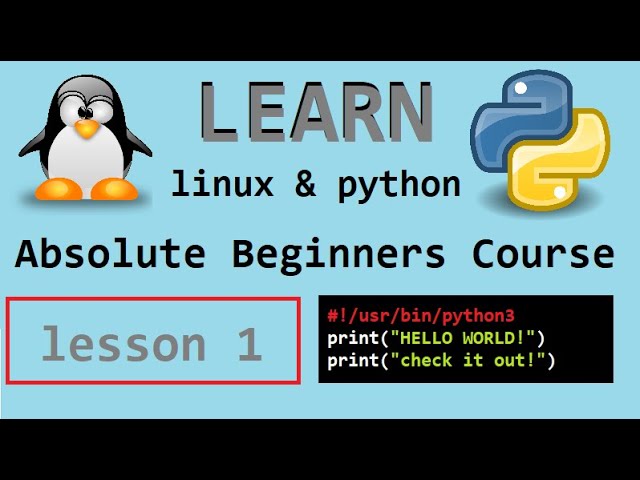 1. Introduction to Linux Command Line and Python - Live Lesson Recording.