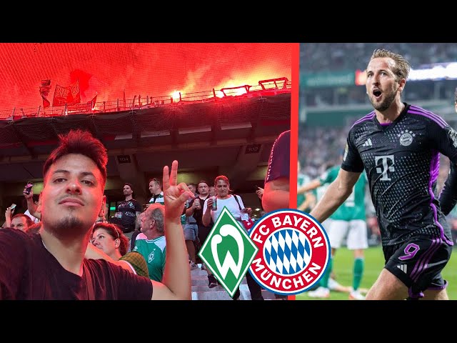 DAS ERSTE HARRY KANE TOR ⚽🔥, MEGA Stimmung und PYRO | FC Bayern München vs Werder Bremen | CedrikTV