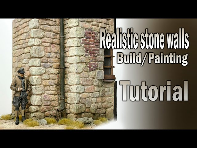 Realistic stone walls | scratchbuild | Tutorial | 1/35 Scale