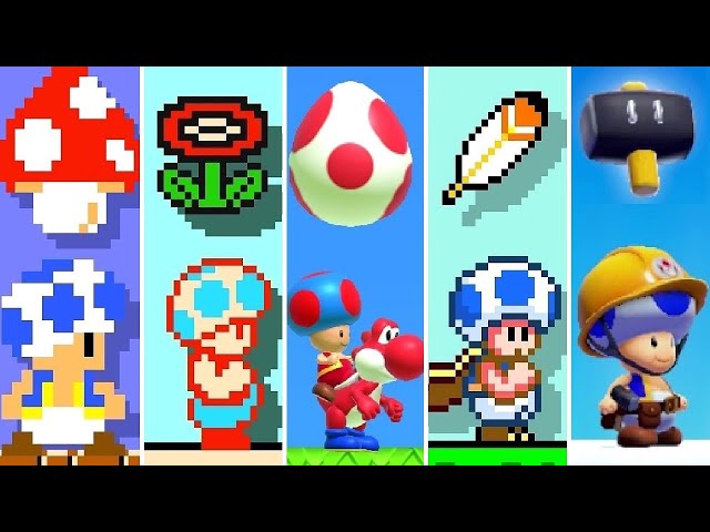 Super Mario Maker 2 - All Toad Power-Ups