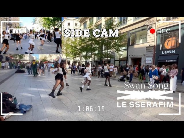 [K-POP IN PUBLIC FRANCE | SIDE CAM]  LE SSERAFIM (르세라핌) -  SWAN SONG | Dance Cover By HUNTERLAND