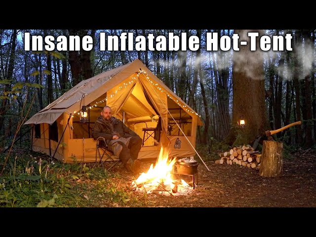 Solo Inflatable Hot Tent Overnighter - Dutch Oven Cooking