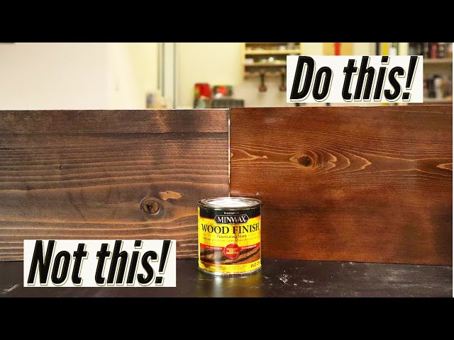 How to Stain Wood Like a PRO - 4 Simple Steps!