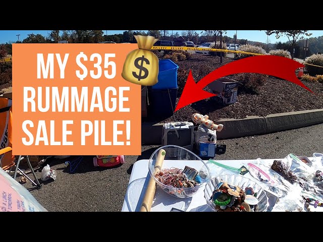 I LOVE A GOOD FILL-A-BAG YARD SALE! | Church Garage Sale SHOP WITH ME to Sell on Ebay and Poshmark!