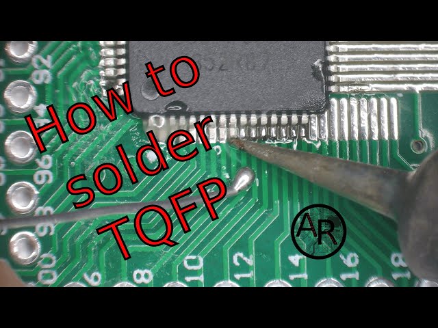 Soldering a 64 pin TQFP