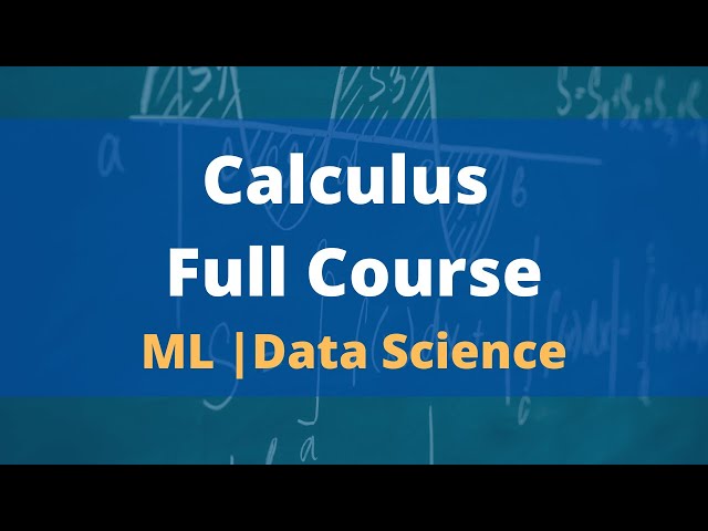 Calculus for Beginners full course | Calculus for Machine learning