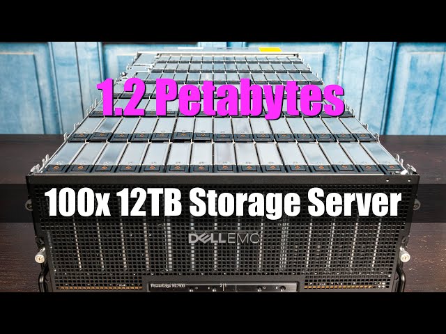 Over 1PB of Storage Dell EMC PowerEdge XE7100 Review