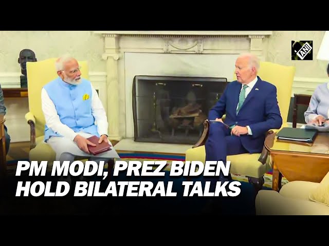 PM Narendra Modi, US President Joe Biden hold bilateral meet at The Oval Office in the White House