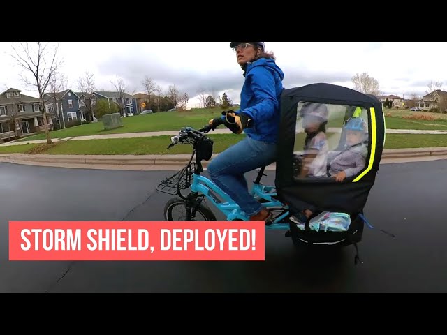 Installing the Tern GSD Storm Shield  - Adding Rain Protection to My Cargo Bike