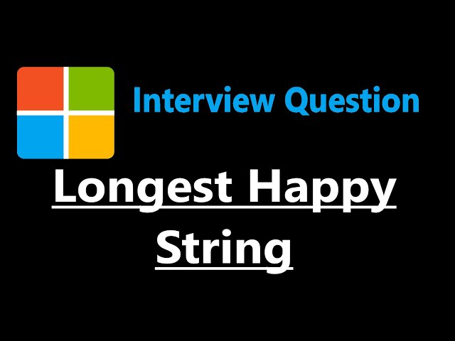 Longest Happy String - Leetcode 1405 - Python