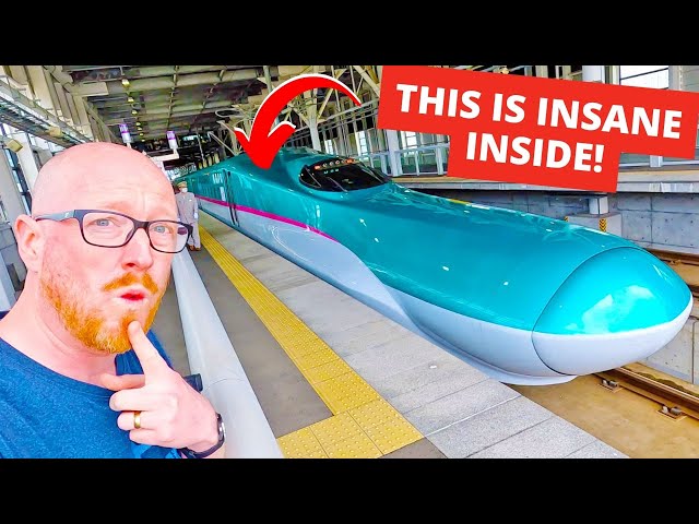Inside Japan's INSANELY LUXURIOUS First Class Bullet Train!