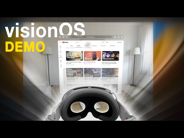 This is visionOS on Apple Vision Pro!