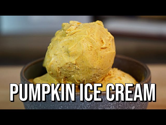 Pumpkin Ice Cream | How To Make Recipe | No Machines Required