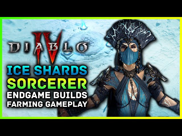 Diablo 4 - Ice Shards Sorcerer & Whirlwind Barbarian Gameplay! ENDGAME Builds, Classes & Farming