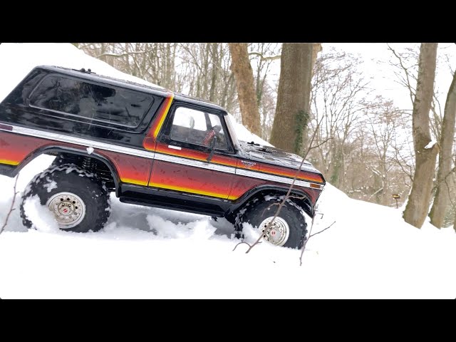 Traxxas TRX4 Bronco 1979 SNOWY FOREST Run