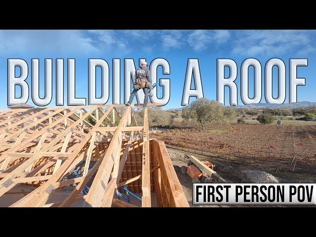 Building a Roof - Wood Framing (First Person POV)