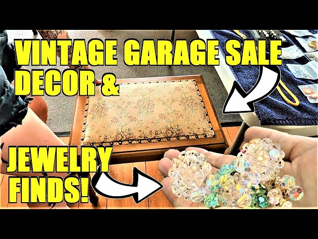 Ep549:  Vintage Jewelry & Home Decor at these Garage Sales!  😲😲