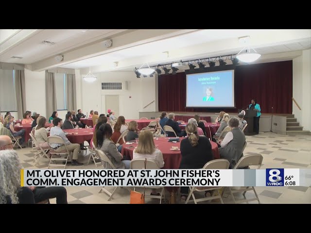 Mt. Olivet Baptist Church honored for St. John Fisher partnership